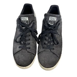 Special Edition Adidas Men's Stan Smith Gray Suede Sneakers